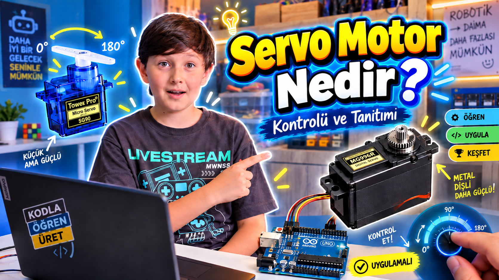 Servo Motor Nedir? Servo Motor Kontrolü ve Tanıtımı